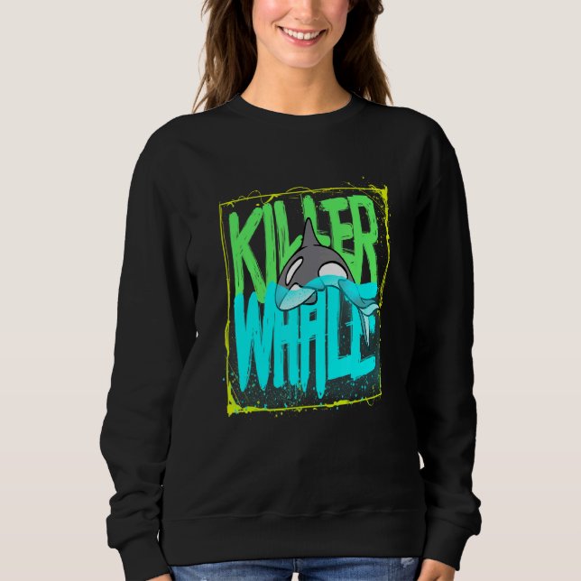 Sweatshirt Baleine tueuse Orques de l'océan (Devant)