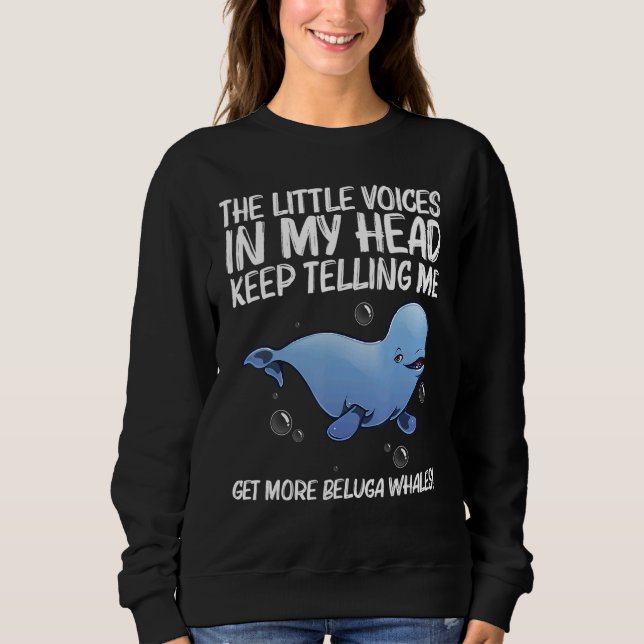 Sweatshirt Baleines Beluga cool Pour Hommes Femmes Orca Balei (Devant)