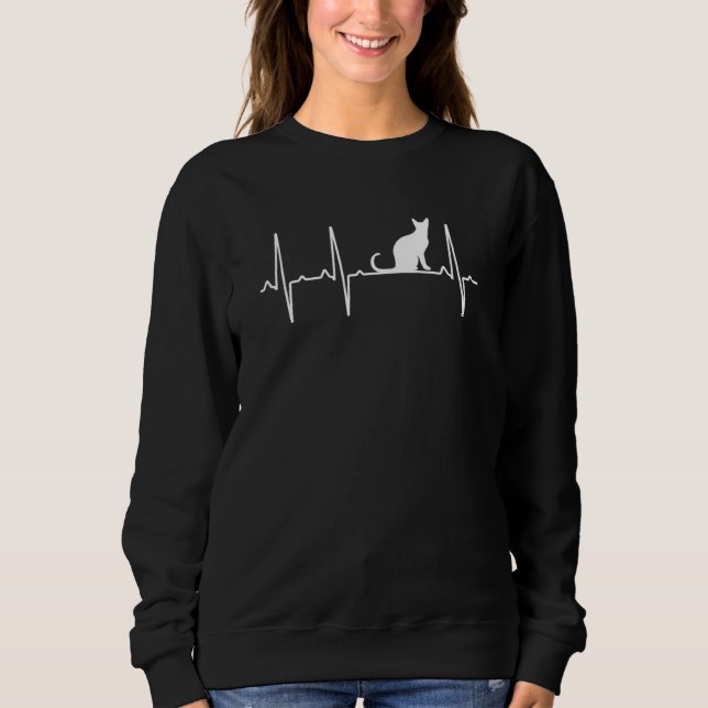 Sweatshirt Balinais De Coeur Pour Hommes Femmes Feline Chat A (Devant)