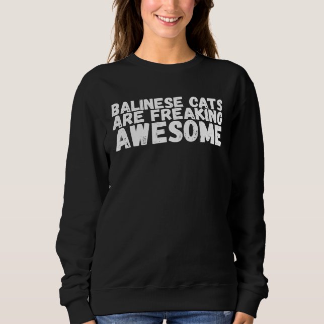 Sweatshirt Balinese cat  Balinese  Balinese cats  5 (Devant)