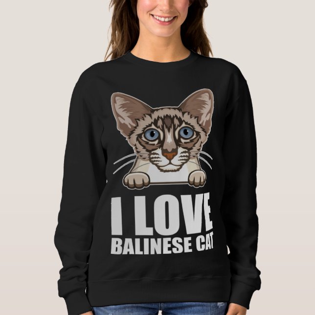 Sweatshirt Balinese cats  Balinese Dad  Balinese Mom  6 (Devant)