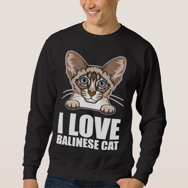 Sweatshirt Balinese cats  Balinese Dad  Balinese Mom  6 (Devant)