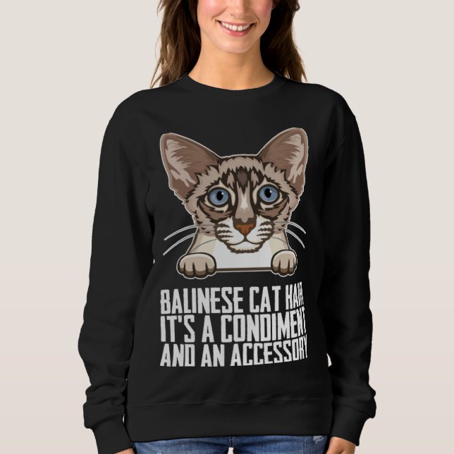Sweatshirt Balinese Dad  Balinese mother  Balinese cats  1 (Devant)