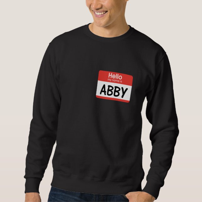 Sweatshirt Balise de nom Abby (Devant)