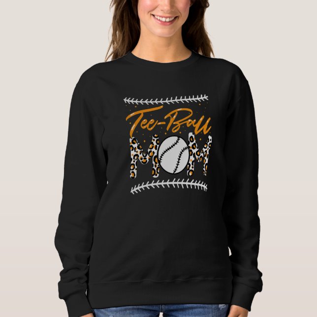 Sweatshirt Ball Maman Fête des Mères Teeball Maman Leopard (Devant)