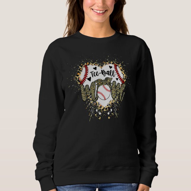 Sweatshirt Ball Maman Fête des Mères Teeball Maman Leopard 5 (Devant)