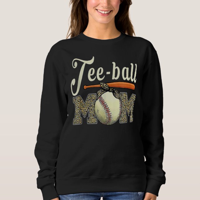Sweatshirt Ball Maman Fête des Mères Teeball Maman Leopard 7 (Devant)