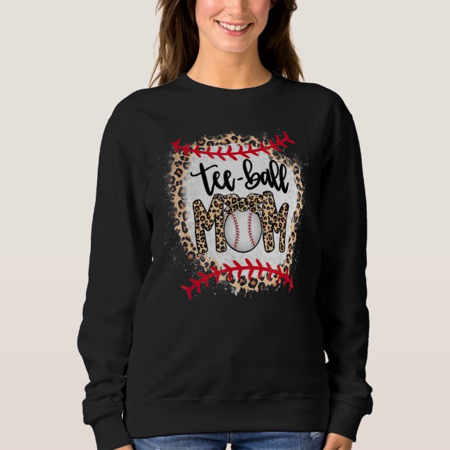 Sweatshirt Ball Maman Fête des Mères Teeball Maman Leopard Ma (Devant)