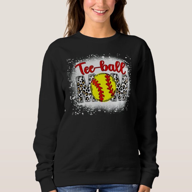 Sweatshirt Ball Maman Fête des Mères Teeball Maman Leopard Sp (Devant)