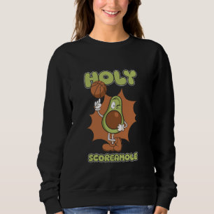 Sweatshirt Baller - Ball Hooping Basketball Avocado Holy Sco