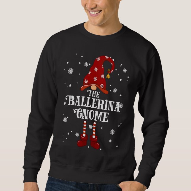 Sweatshirt Ballerina Gnome Family Matching Group Christmas (Devant)