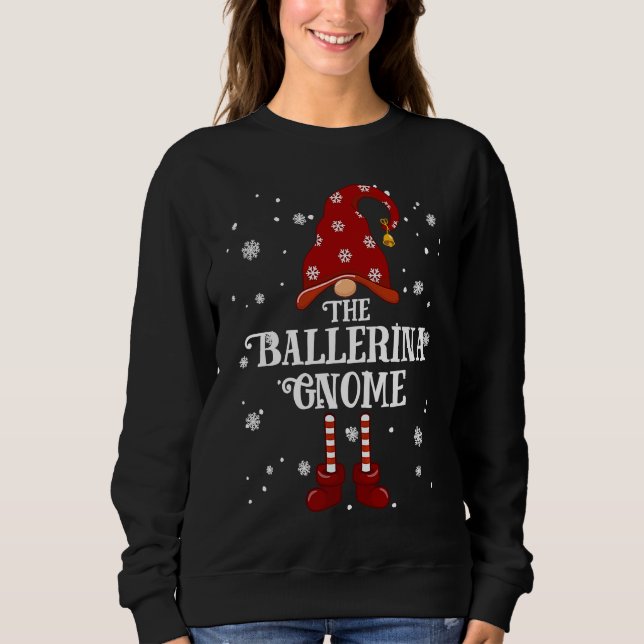 Sweatshirt Ballerina Gnome Family Matching Group Christmas (Devant)