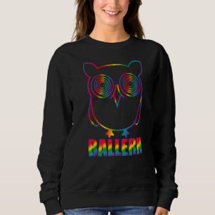 Sweatshirt Ballern Eule Hardstyle Edm Music Rave Techno