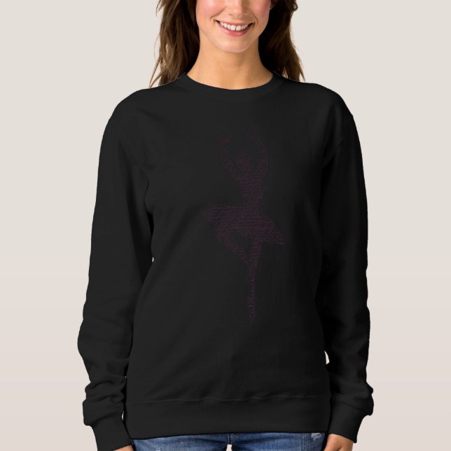 Sweatshirt Ballet artistique Ballerine Pointe Barr Graphique  (Devant)