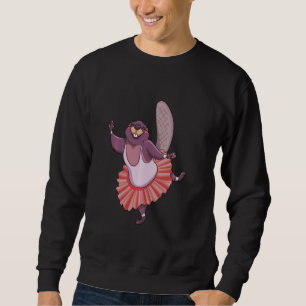 Sweatshirt Ballet Dancer Beaver Enfants Filles Castor Balleri