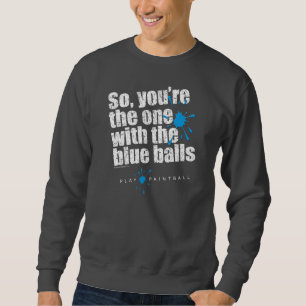 Sweatshirt Ballons Bleus Paintball
