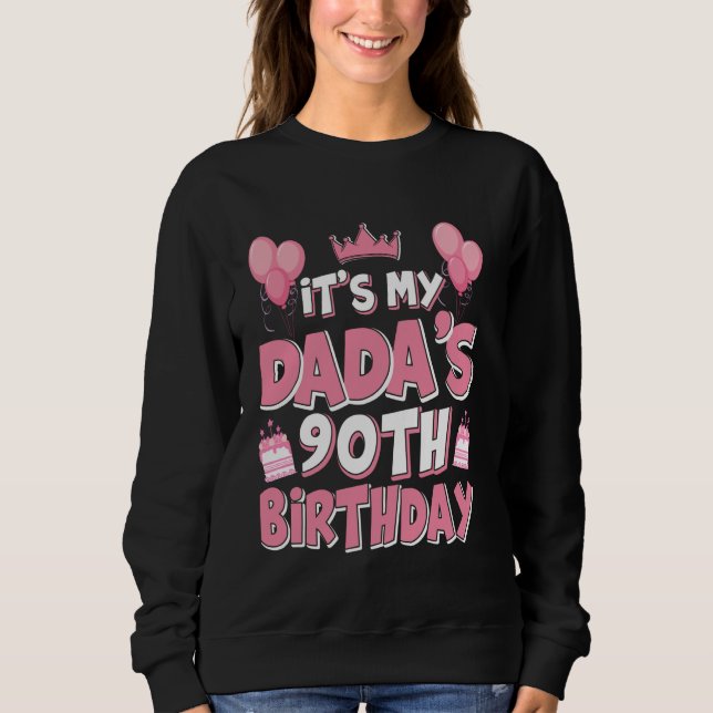 Sweatshirt Ballons C'est le 90e anniversaire de My DADA 1935  (Devant)