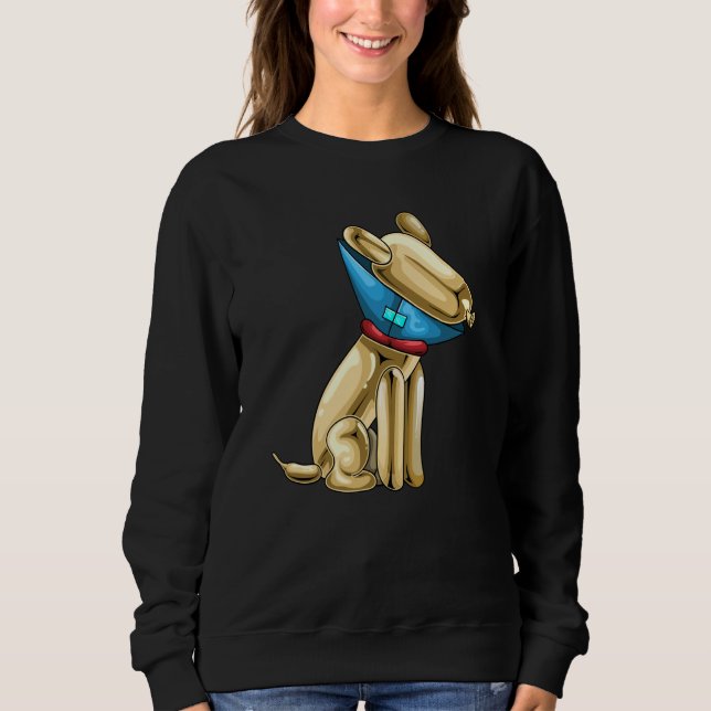 Sweatshirt Balloon Balloon Animal Dog Cone of Shame (Devant)