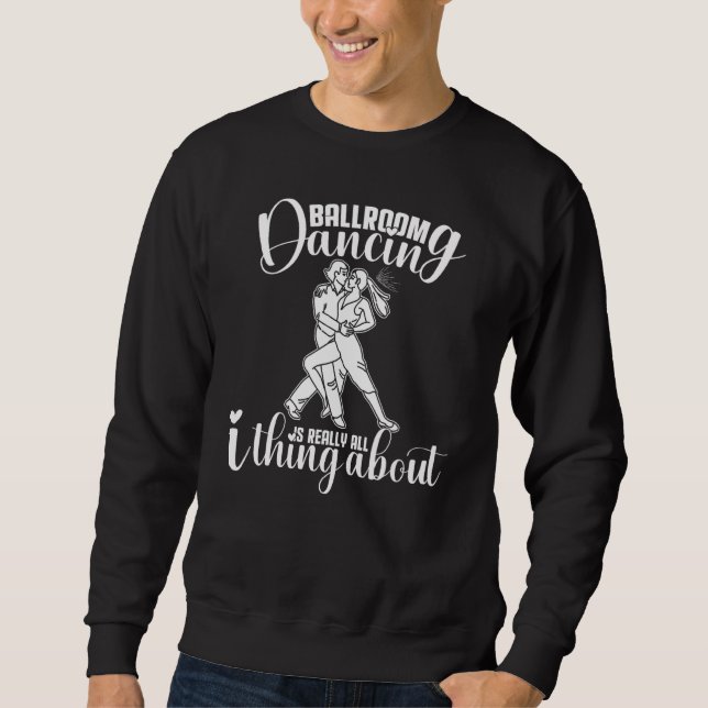 Sweatshirt Ballroom Dancing Débutant Musique Danseuse Cours (Devant)