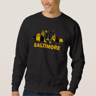 Sweatshirt Baltimore City Drapeau Centre Skyline Baltimore Sk