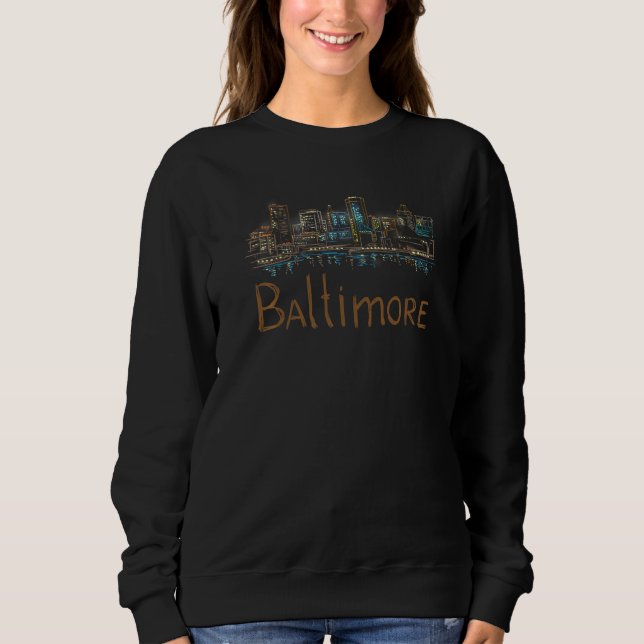 Sweatshirt Baltimore City Maryland souvenir  for men women  5 (Devant)