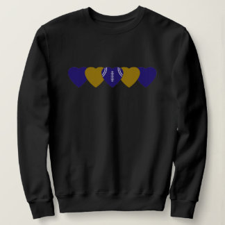 Sweatshirt Baltimore Ravens Heart Football Dark