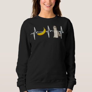 Sweatshirt Banana Afghan Hound Heartbeat chien