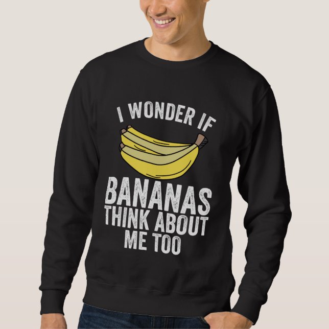 Sweatshirt Banana Apparel Fruit  for A Banana Themed Party (Devant)