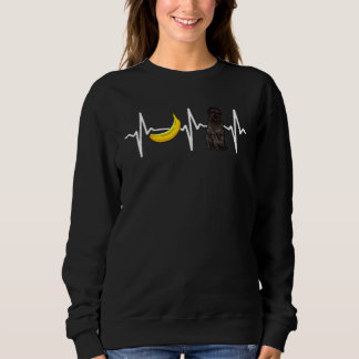 Sweatshirt Banana Bouvier Des Flandres Heartbeat Dog