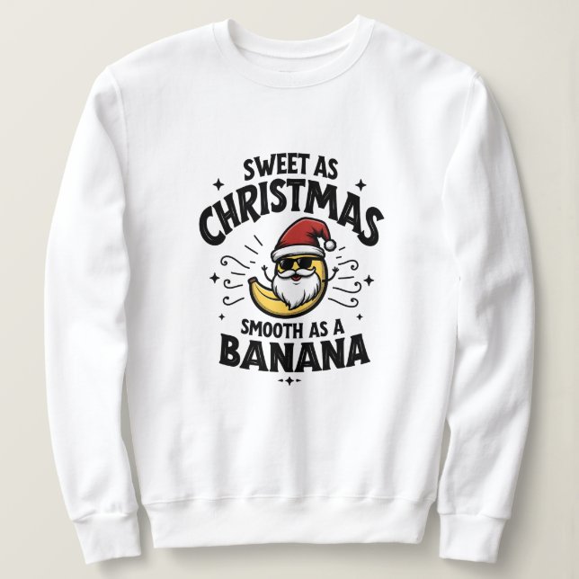 Sweatshirt Banana Claus (Design devant)