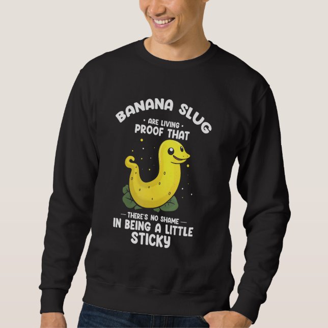 Sweatshirt Banana Slug Collecting Quote for Slug Science 1 (Devant)