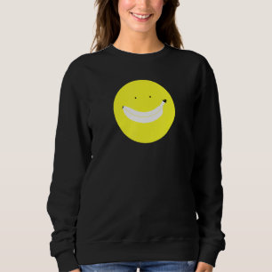 Sweatshirt Banana Smile Face Joyeux Fruit Amusant Amusant Cut