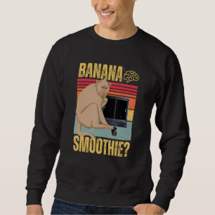 Sweatshirt Banana Smoothie Ape Gamer Intelligence artificiell