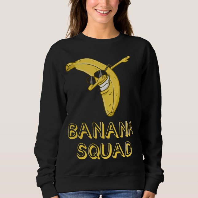 Sweatshirt Banane Dabbing Lunettes de soleil souriant visage  (Devant)