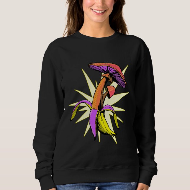 Sweatshirt Banane Pop avec cueillette de champignons Shroom F (Devant)