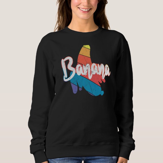 Sweatshirt Banane Vintage cool Vegas (Devant)