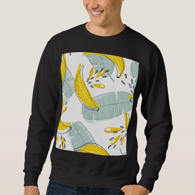 Sweatshirt Bananes juteuses Motif Vintage (Devant)
