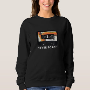 Sweatshirt Bande de cassette classique des années 1980 N'oubl
