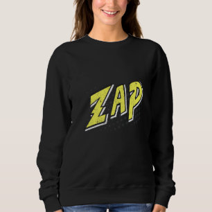 Sweatshirt Bande dessinée Effet sonore Boule d'action Whap