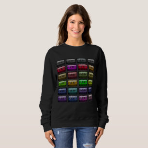 SWEATSHIRT BANDES CASSETTES AMATEUR DE MUSIQUE RÉTRO