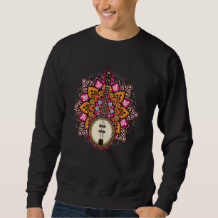 Sweatshirt Banjo Mandala Music Genre Musicien Country Musique