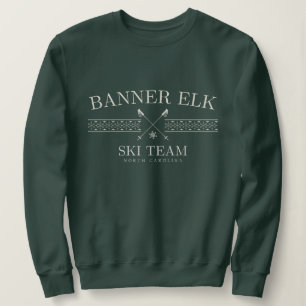 Sweatshirt Banner Elk Ski Team, Caroline du Nord