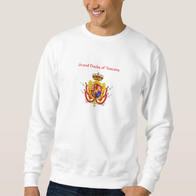 Sweatshirt Bannière rouge blanc Grand-Duché de Toscane (Devant)