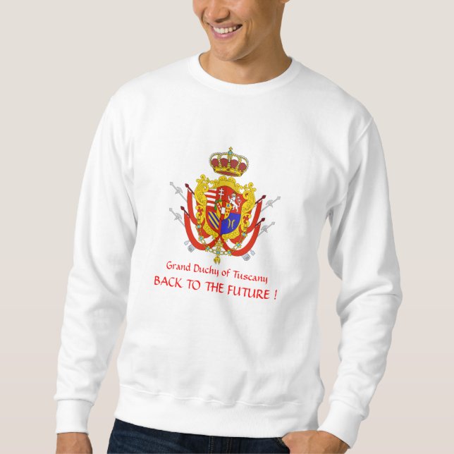 Sweatshirt Bannière rouge blanc Grand-Duché de Toscane (Devant)