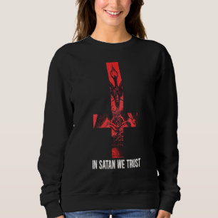 Sweatshirt Baphomet Est Mon Esprit Animal Satan Black Cult Lu