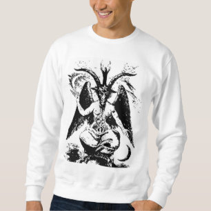 Sweatshirt Baphomet noir vintage