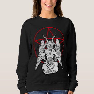 Sweatshirt Baphomet priant démon Satanique Lucifer Beelzebub