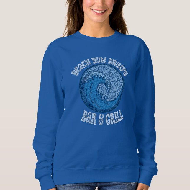 Sweatshirt Bar et Grill Vintage Beach Bum Brad (Devant)