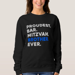 SWEATSHIRT BAR FIER MITZVAH FRÈRE JAMAIS JEUNE JEUNE GARÇON C