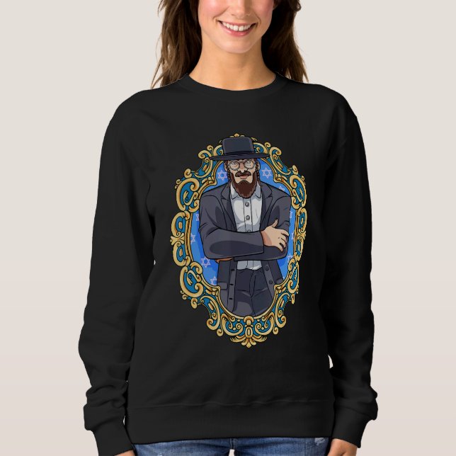 Sweatshirt Bar Mitzvah Fière Père juif Hanoukka (Devant)